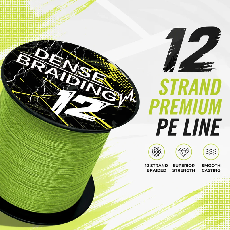 Freshwater Line - MATEER 12 Strands Abrasion Resistant Braided