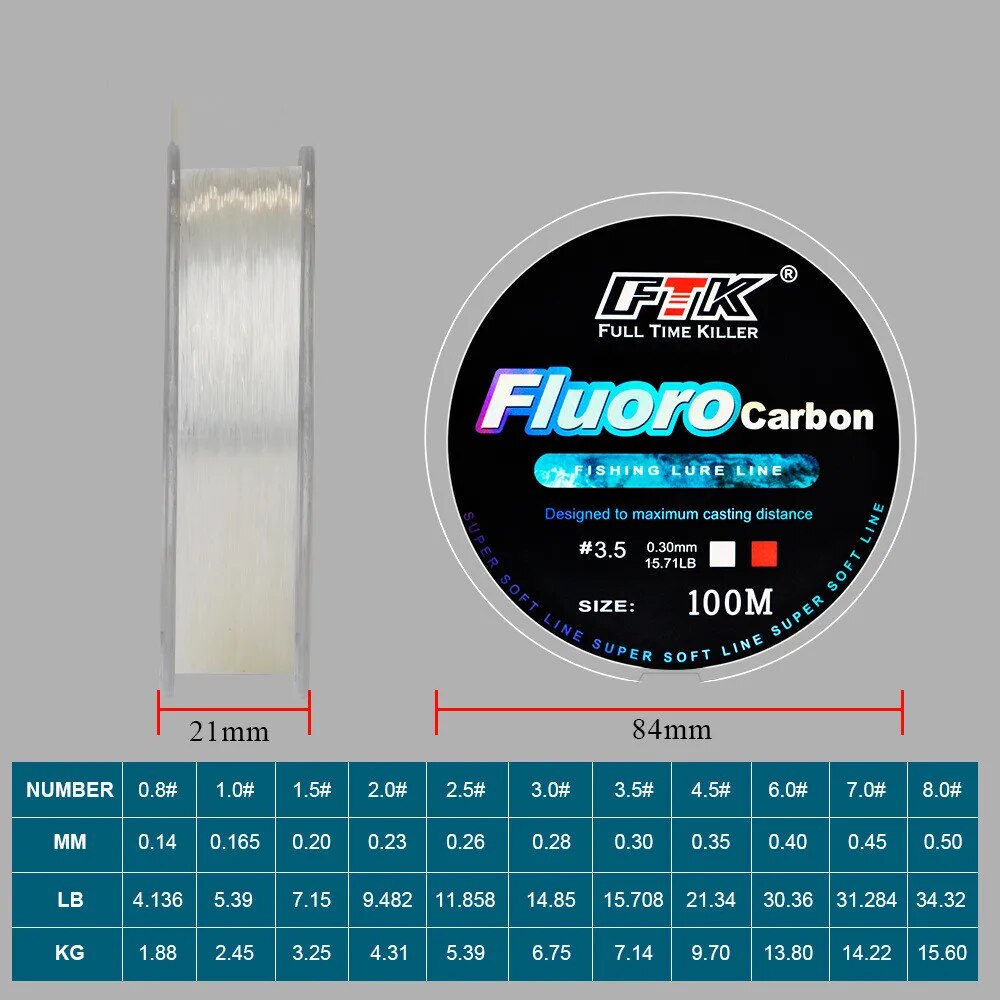 100m Fluorocarbon Bait Fishing - Copolymer Line ulasan dan harga