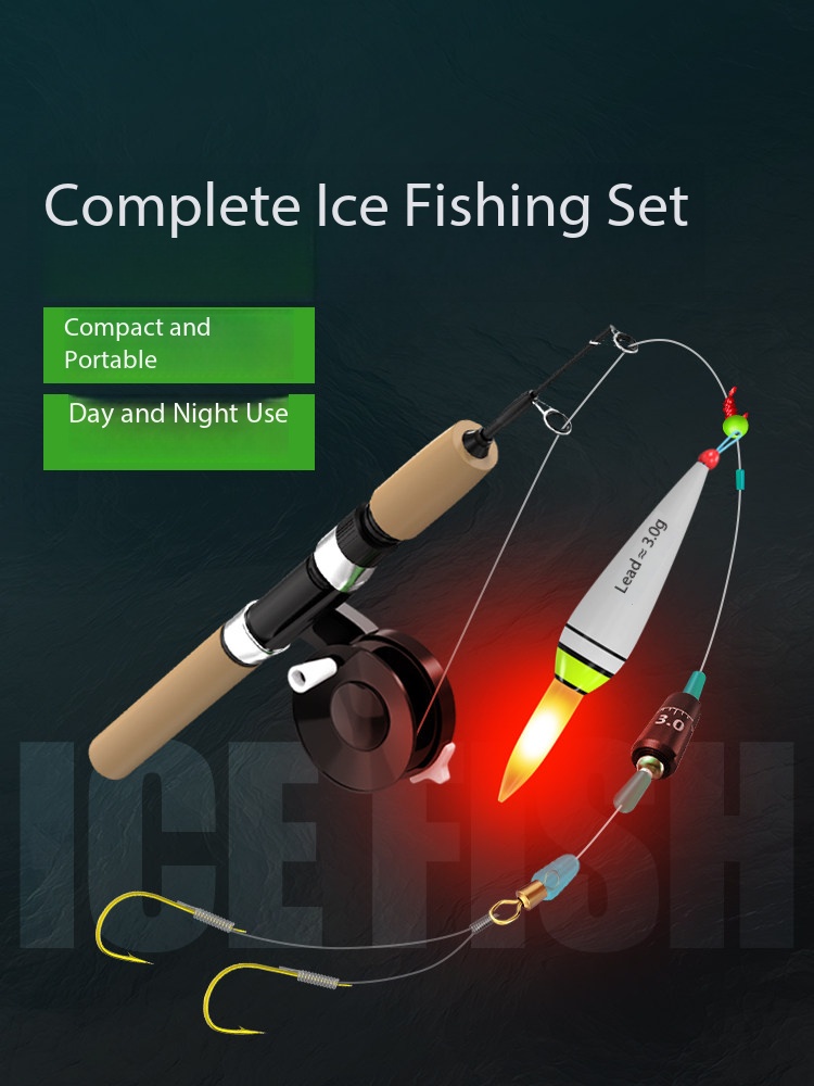New Ice Fishing Rod Ultra Shor - Ice Fishing Line ulasan dan harga