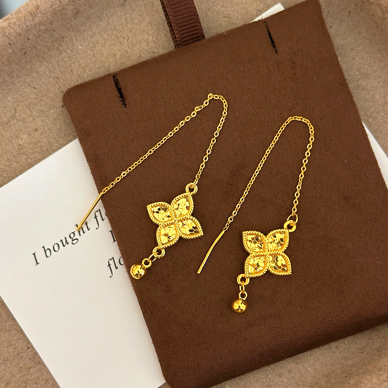 Fashion 18kt Gold Four Leaf Cl - Freshwater Line ulasan dan harga