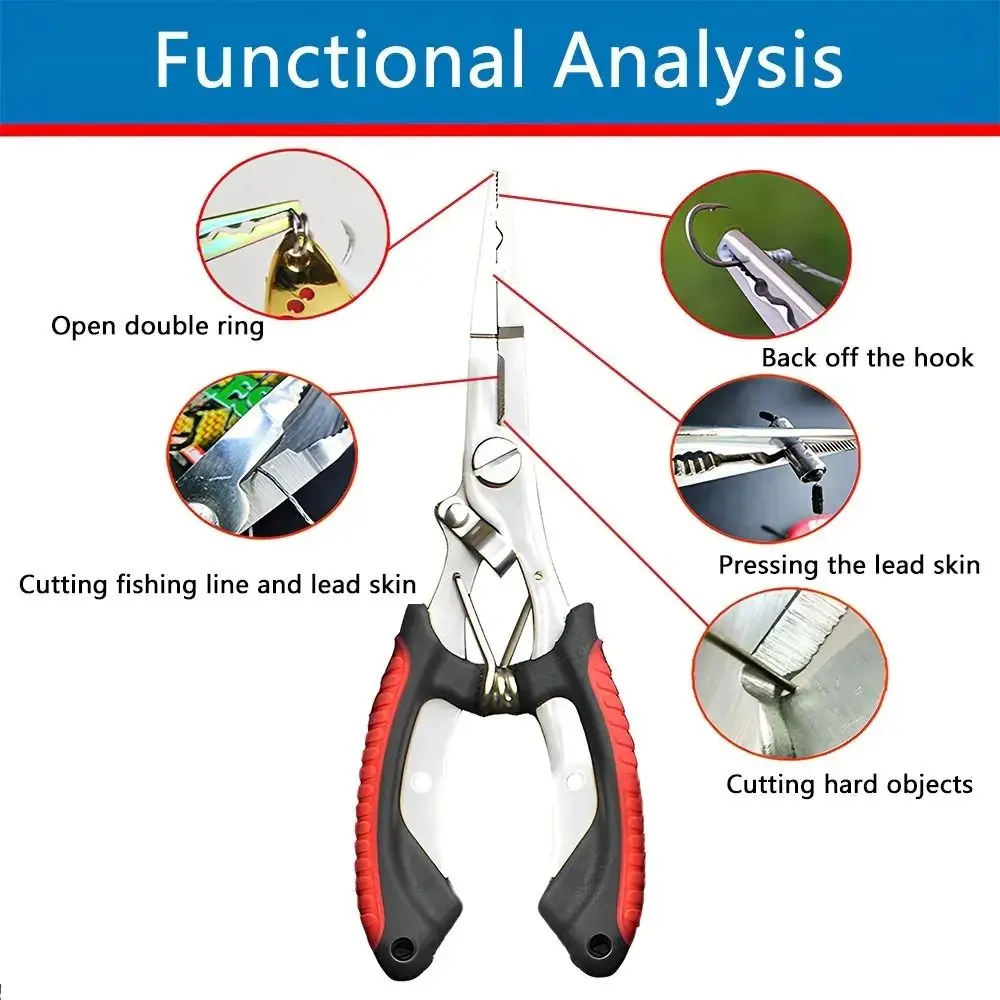 Stainless Steel Fishing Pliers - Fishing Line Cutter ulasan dan harga